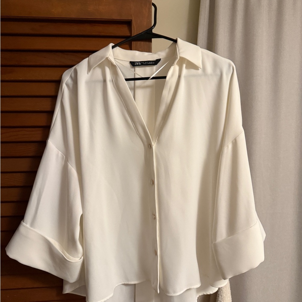 Zara white shirt